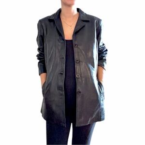 Denver Hayes Classic Black Leather Jacket